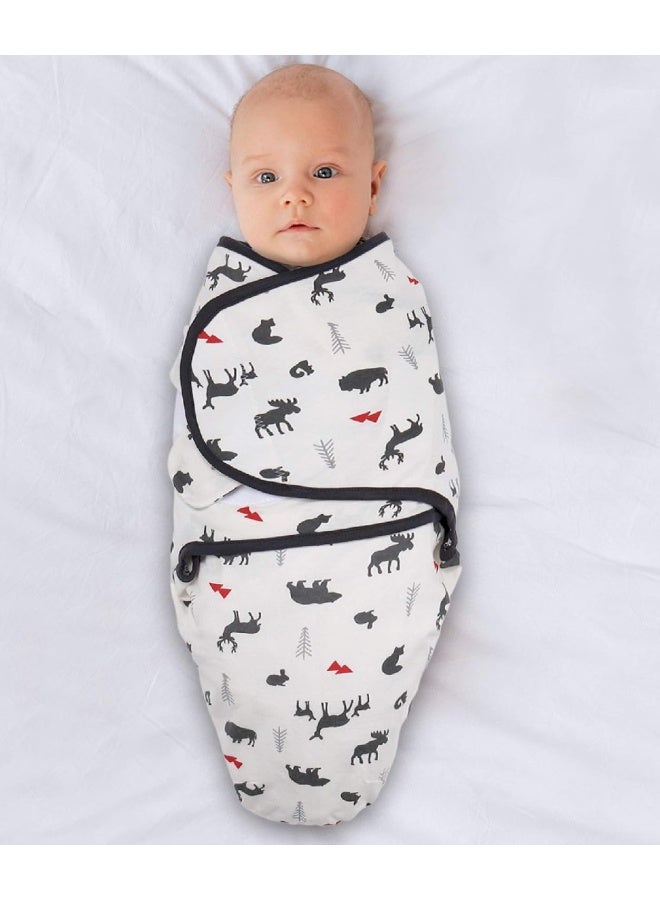 The Peanut Shell The Peanutshell Baby Swaddle Blankets for Boys or Girls, Woodland Animals & Buffalo Plaid, 3 Pack Wrap Set, 2 Sizes (Small/Medium) - Image 5