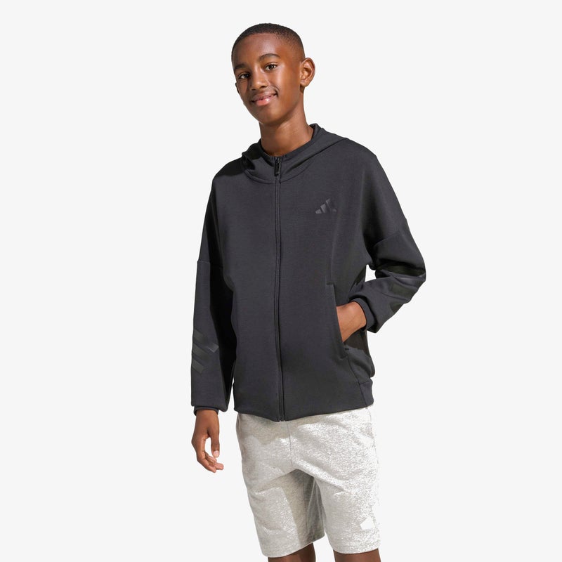 اديداس جاكيت بقبعة FUTURE ICONS 3 STRIPES FULL ZIP - Image 2