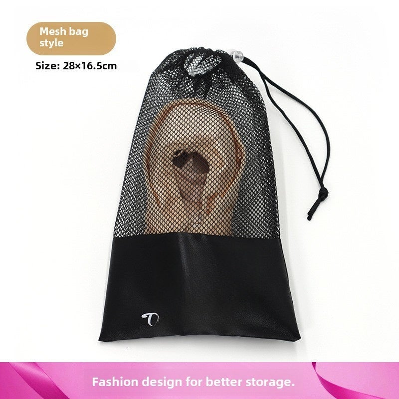 Dance Shoes Storage Bag Ballet Shoes Soft Sole Mesh Bag Practice Shoes Bag Dance Shoes Bag(Black Dance Shoes Mesh Bag) - Image 1
