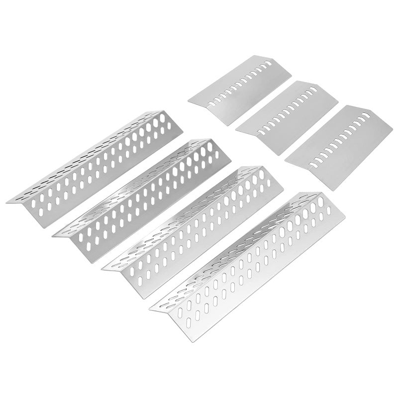 Charbrofire 47628 87048 Heat Plates Flame Tamer 4 Burner Grill Replacement Parts for Bull 26038 26039 47629 69008 Bull Angus Cal Flame G Series G3 G4 P4 Lion Premium L60000 L75000 Stainless Steel Heat Shield
