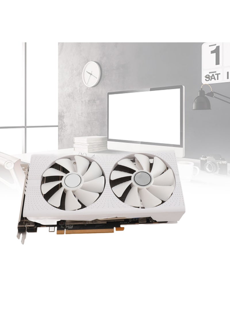 Generic RX470 8GB GDDR5 256bit Dual Fan Graphics Card PCI Express 3.0 X16 HD Multimedia Interface Gaming Graphics Card with Cable  - Image 3