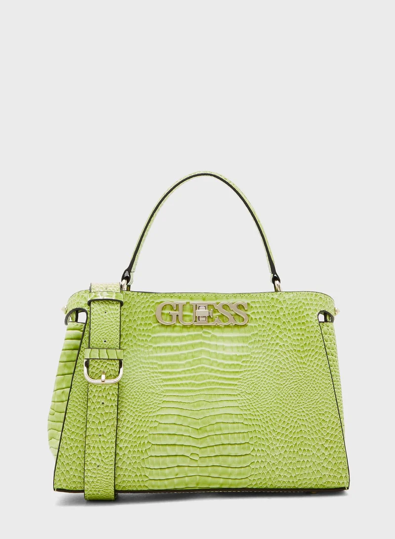GUESS Uptown Chic Turnlock Satchel