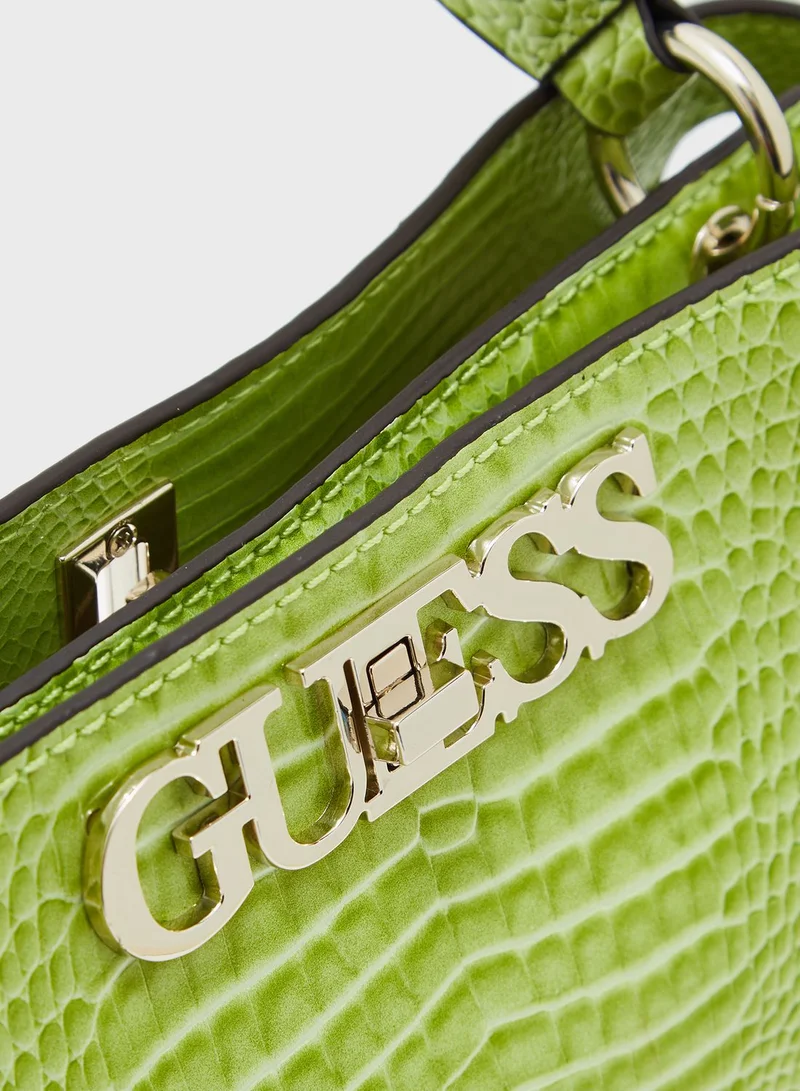 GUESS Uptown Chic Turnlock Satchel