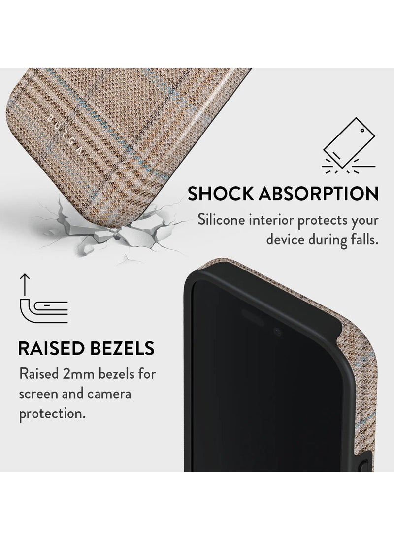 BURGA - iPhone 16 Pro Max Case, 2 Piece Hard Shell + TPU Interior, Shock Absorption, All Port Accessible, Raised Bezel For Screen & Camera Protection, Never Fading HQ Print, Cosy Sweater - Image 1