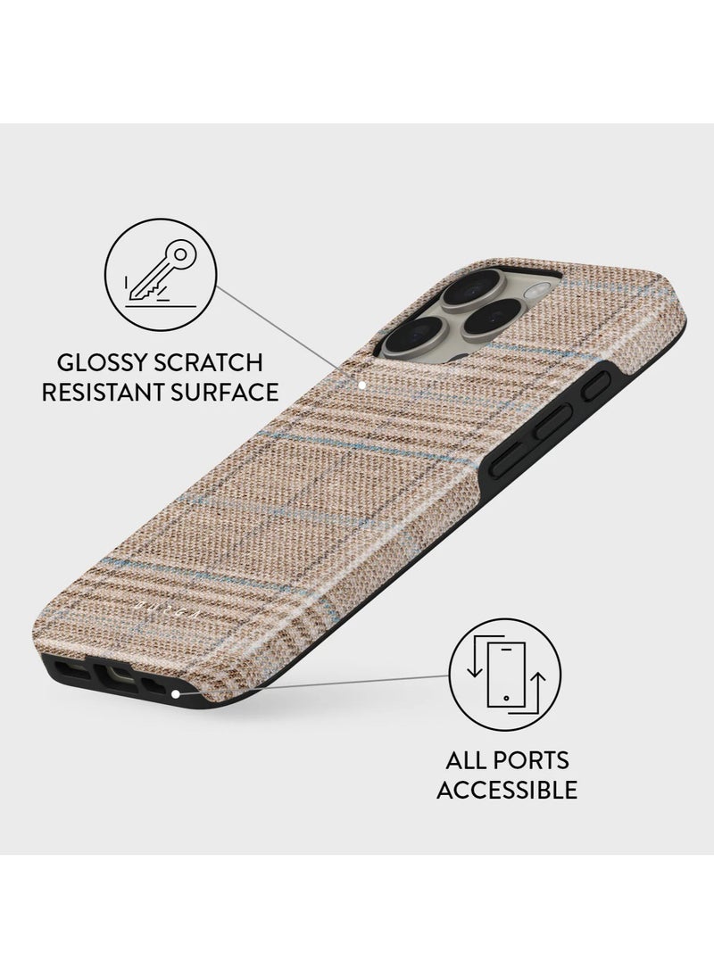 BURGA - iPhone 16 Pro Max Case, 2 Piece Hard Shell + TPU Interior, Shock Absorption, All Port Accessible, Raised Bezel For Screen & Camera Protection, Never Fading HQ Print, Cosy Sweater - Image 1