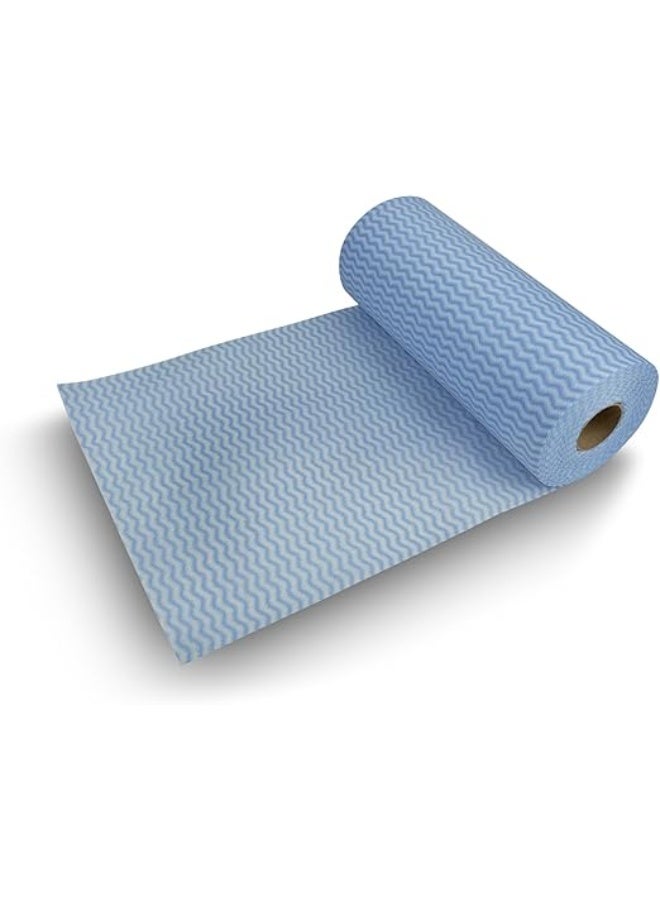 OKS 100 Pcs Heavy Duty Reusable Wipes Roll - All-Purpose Spunlace Cleaning Cloths | Super Absorbent & Lint-Free for Kitchen & Industrial Use - Image 4