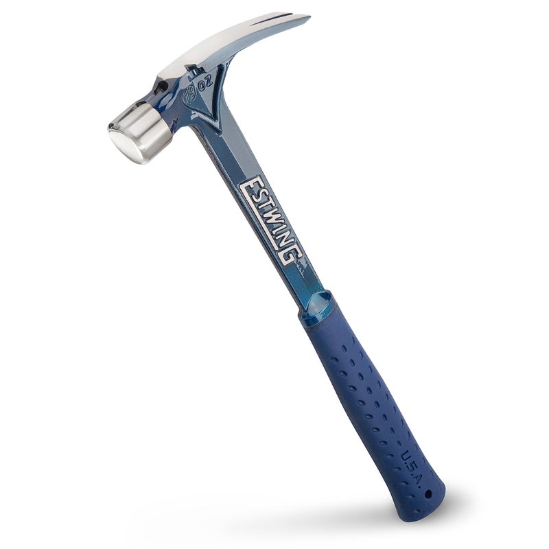 ESTWING Ultra Series Hammer 19 oz Rip Claw Framing Hammer with Smooth Face Shock Reduction Grip E619S