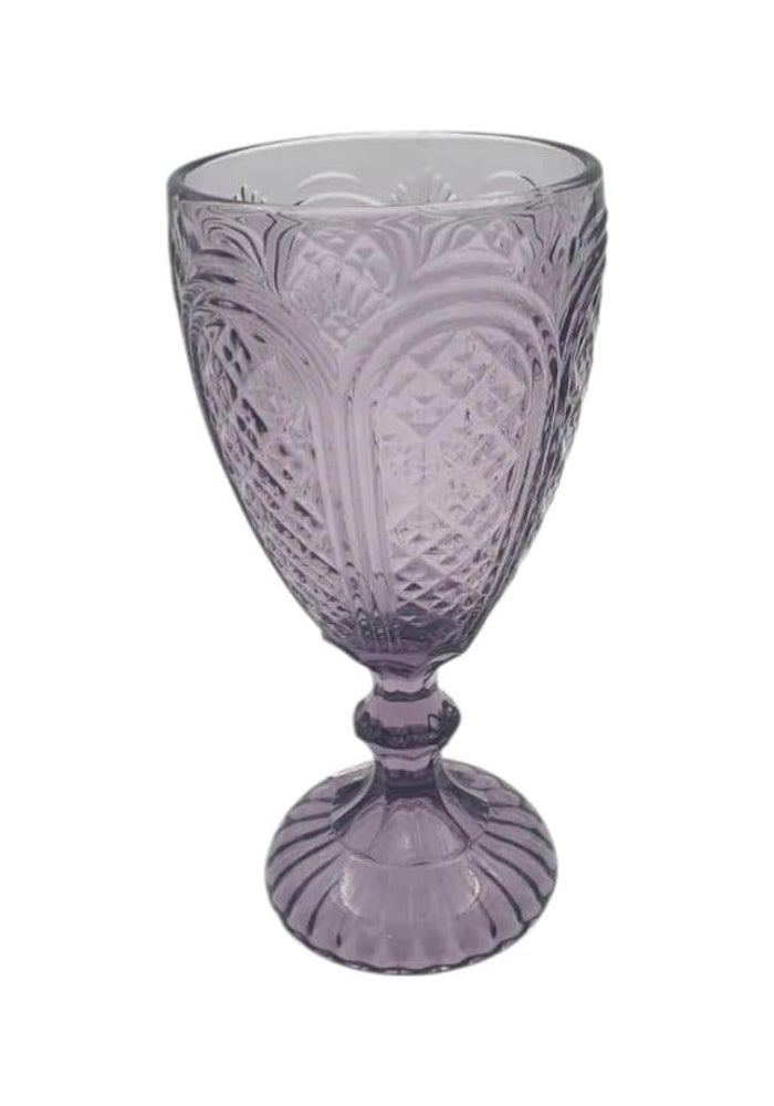 B&D Vintage Amethyst Glass Goblets - Set of 2 - Image 4