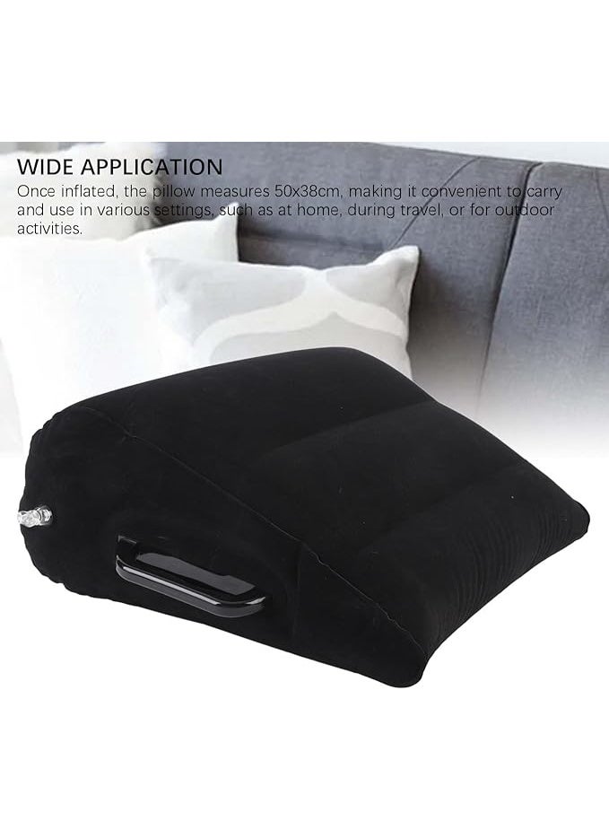 DUNISO Portable Wedge Pillow Inflatable Cushion - Body Positioners Lightweight Wedge Pillow for Sleeping, Leg Elevation, Use in Bed, Travel, Camping, Fast Inflating Deflation - Image 5