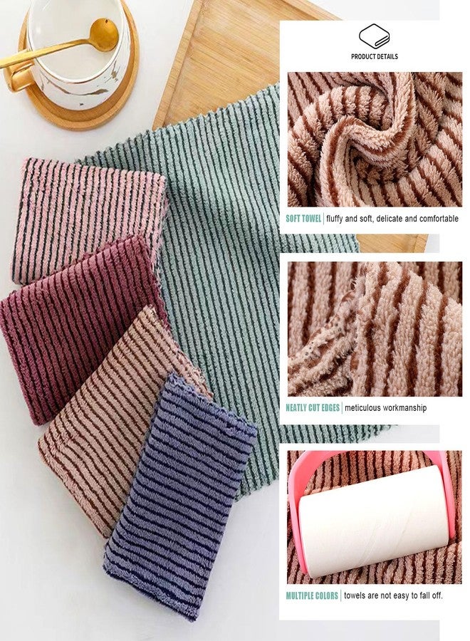 BEWDIO Microfiber Towels Cleaning 12"x12", 10 Pack Highly Absorbent Cleaning Towels, Microfiber Cloth for Washing Dishes, Car, Window Clean Cloth (55-14) - Image 5