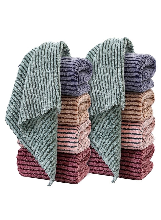 BEWDIO Microfiber Towels Cleaning 12"x12", 10 Pack Highly Absorbent Cleaning Towels, Microfiber Cloth for Washing Dishes, Car, Window Clean Cloth (55-14) - Image 2