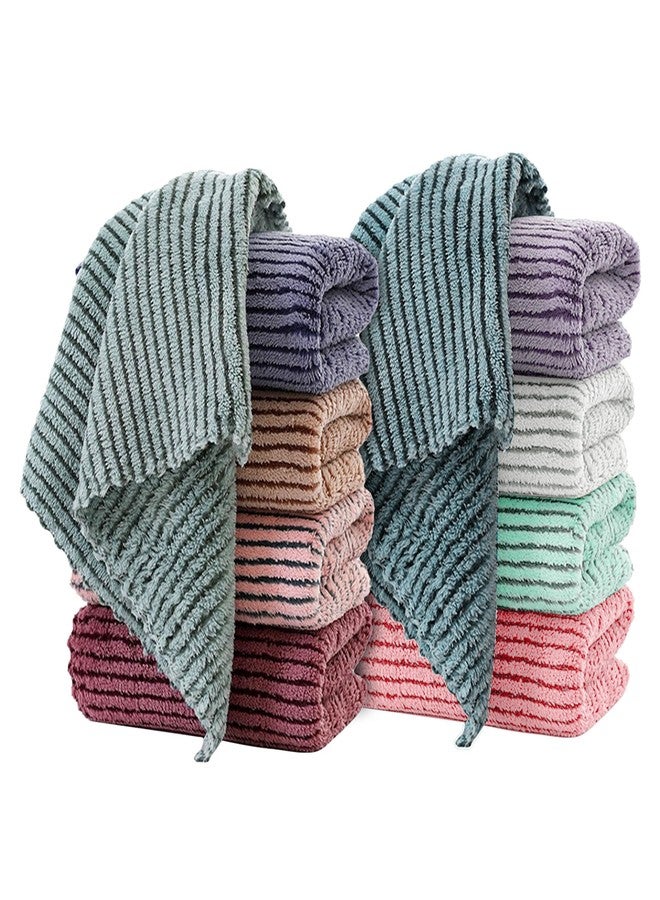 BEWDIO Microfiber Towels Cleaning 12"x12", 10 Pack Highly Absorbent Cleaning Towels, Microfiber Cloth for Washing Dishes, Car, Window Clean Cloth (55-14) - Image 1