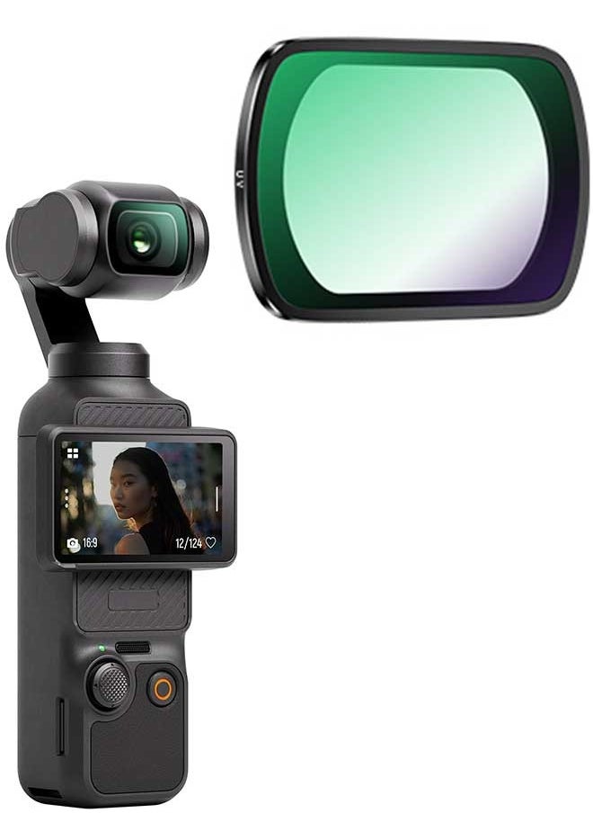 Tersely Magnetic UV Filter for DJI OSMO Pocket 3 - Multi Coated HD Optical Glass, Water Resistant, Lightweight Aluminum Frame  - Image 1