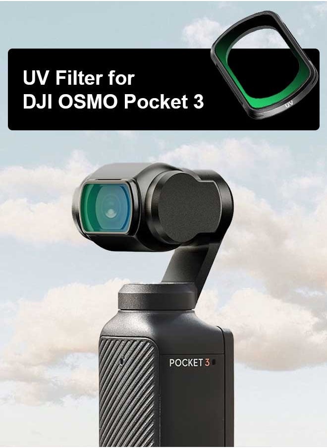 Tersely Magnetic UV Filter for DJI OSMO Pocket 3 - Multi Coated HD Optical Glass, Water Resistant, Lightweight Aluminum Frame  - Image 4