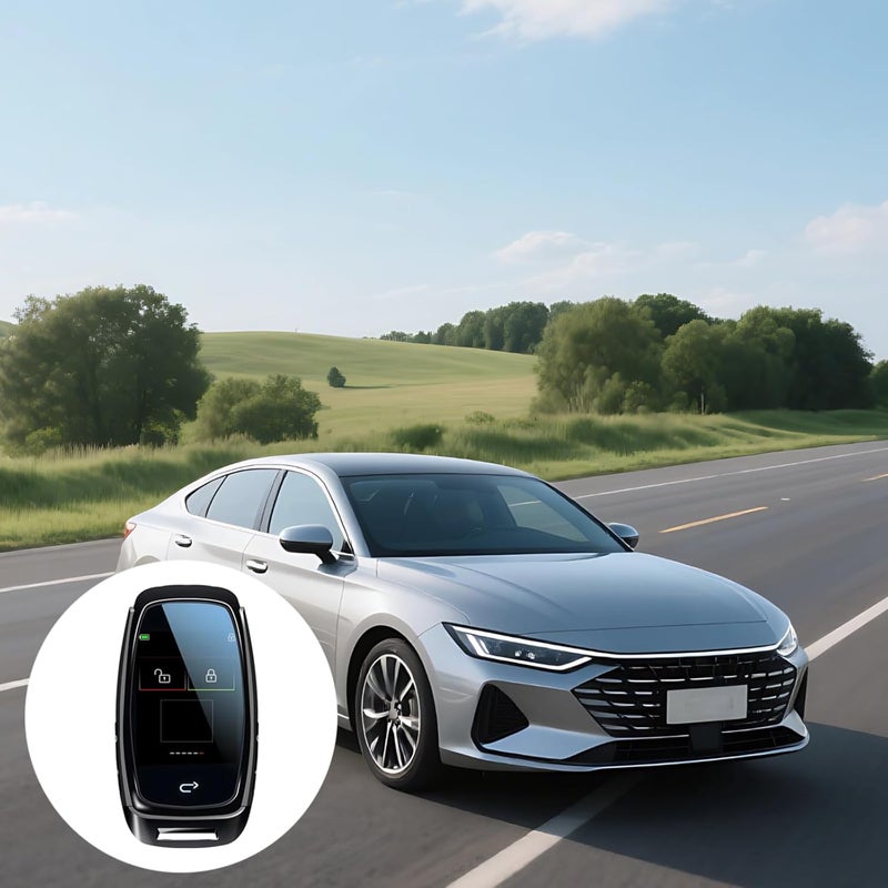 Generic Smart LCD Key for Cars, 2 in Touch Screen, 365-Day Standby, Keyless Entry System, Gift Box Included, for Cars with One-Key Start - Image 2
