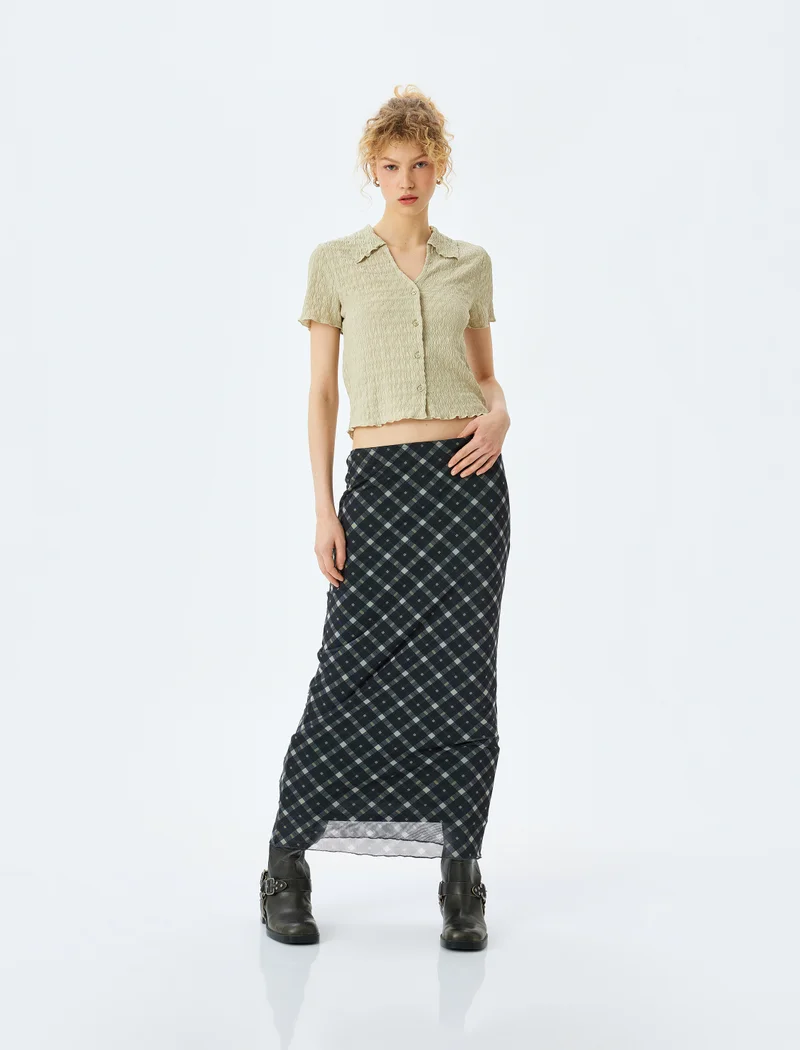 KOTON Short Sleeve Blouse