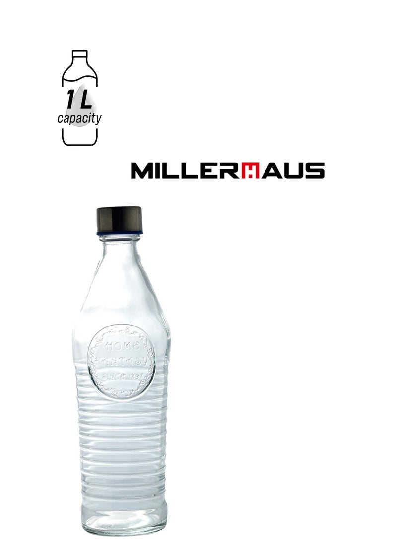 MILLERHAUS Millerhaus Water Bottle 1.0 L - Glass Water Bottile  - Image 1