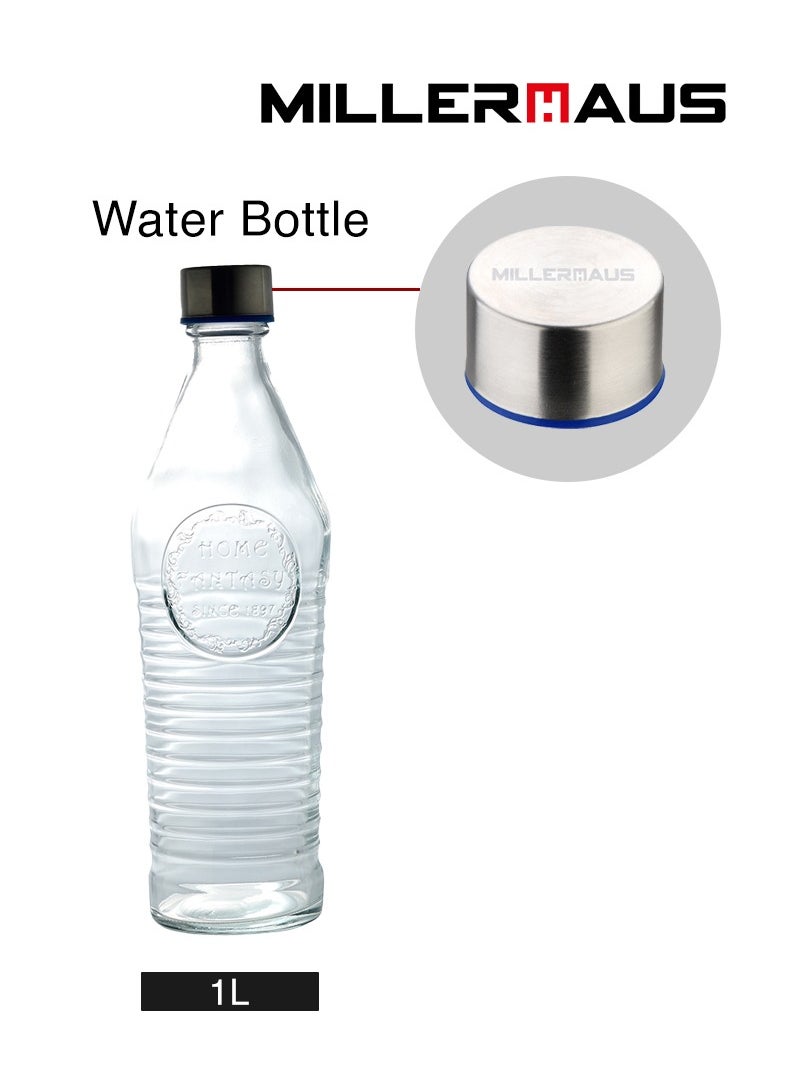 MILLERHAUS Millerhaus Water Bottle 1.0 L - Glass Water Bottile  - Image 2