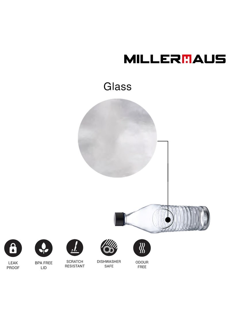 MILLERHAUS Millerhaus Water Bottle 1.0 L - Glass Water Bottile  - Image 4