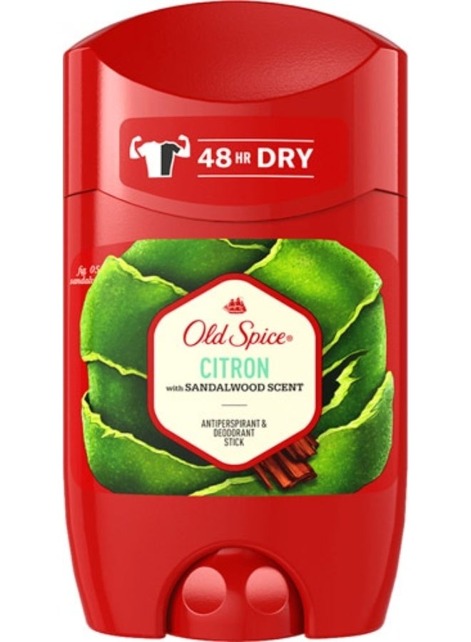 أولد سبايس مزيل عرق برائحة الليمون وخشب الصندل للرجال 50 مل