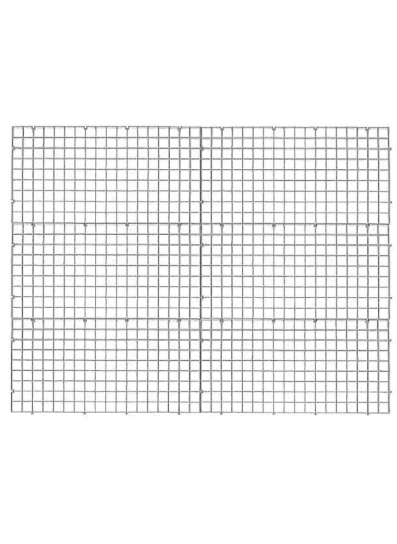 6 PCS Aquarium Divider Filter Tray Egg Crate Fish Tank Bottom Isolation, White, 30 cm x 15cm - Image 1