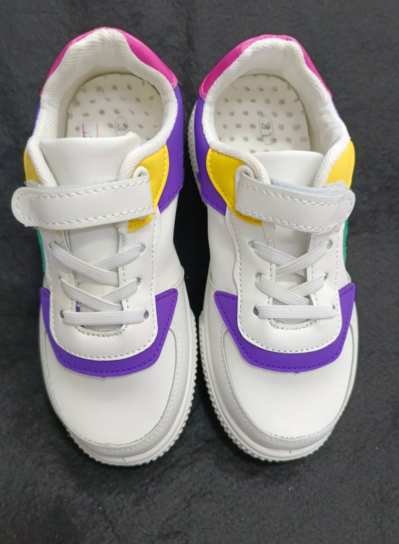 Casual Leather Sneaker For Children - Image 1