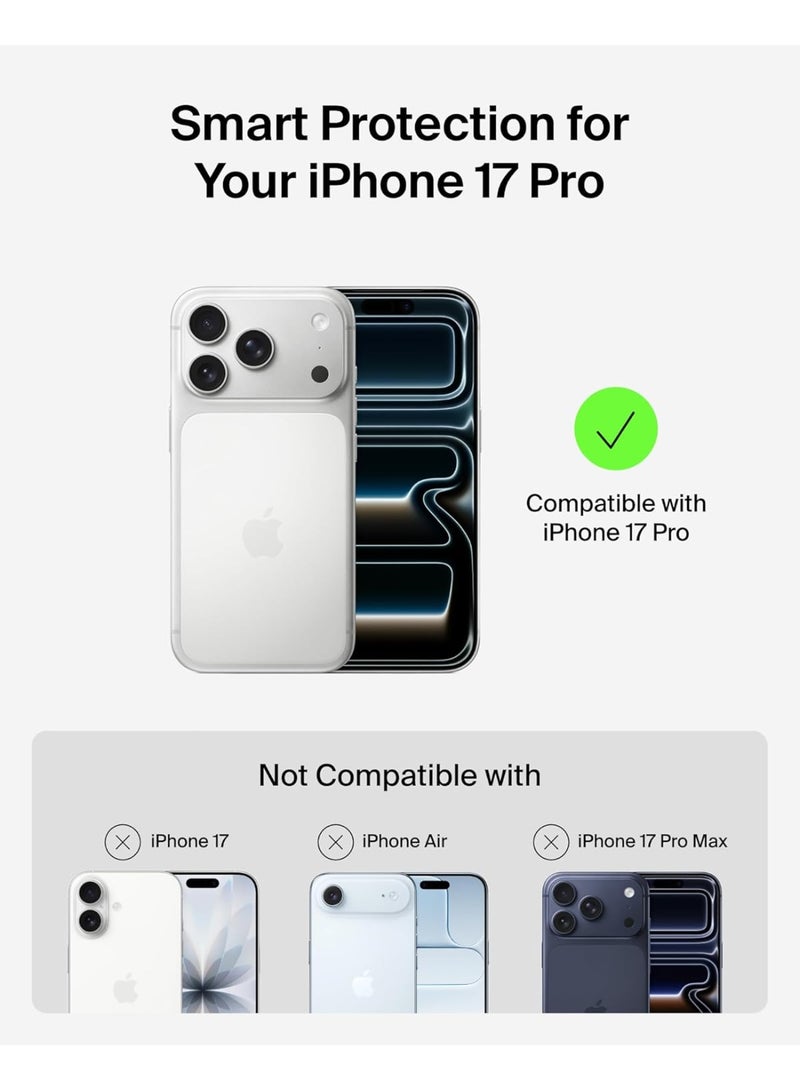 Eligo for iPhone 17 Pro Magnetic Case, Compatible with MagSafe,[Anti-Yellowing]Crystal Clear Shockproof Protection Back Cover, Ultra Slim Strong Magnet Phone Shell Case for Apple 17 Pro (2025) - Image 2