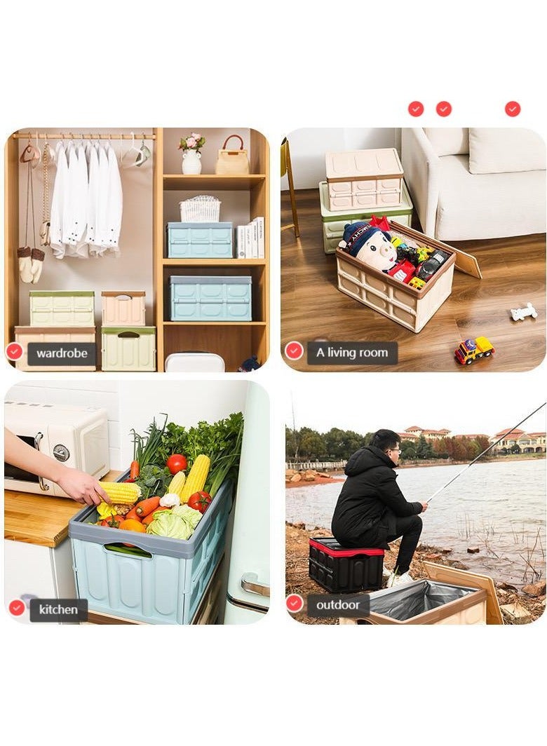 Foldable Car Trunk Storage Box, In-Car Storage Container, Multi-functional Foldable Car Trunk Organizer, Car Storage Bin, Collapsible Portable Storage Box  - Image 3