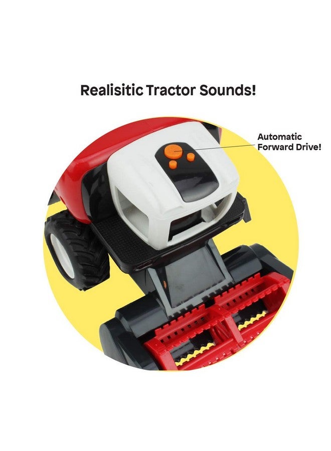 BOLEY Boley Farm Harvester - Light and Sound Farm Toy Truck Harvester Set - Small Grains and Hay Bales Included - Tractor Toys for Kids - Image 5