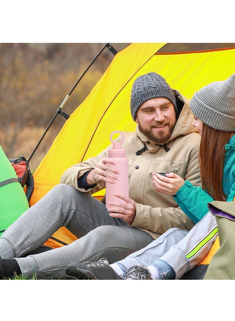 general Insulated Water Bottle for iPhone/Android Magnetic Phone Mount Stainless Steel Water Bottle w/Magnetic Phone Mount - Stainless Steel Water Bottle w/Tripod Phone Holder Perfect Gift (Pink) - Image 5