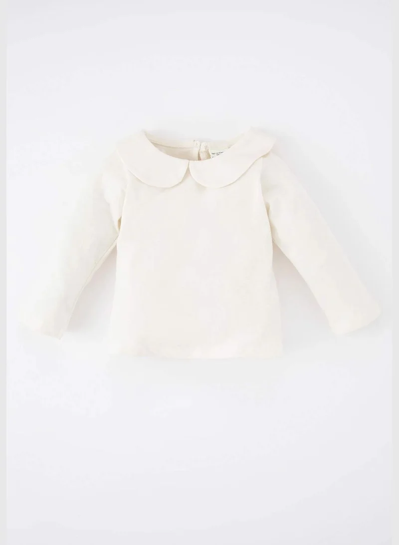 DeFacto New Year BabyGirl Regular Fit Baby Neck Long Sleeve Dress