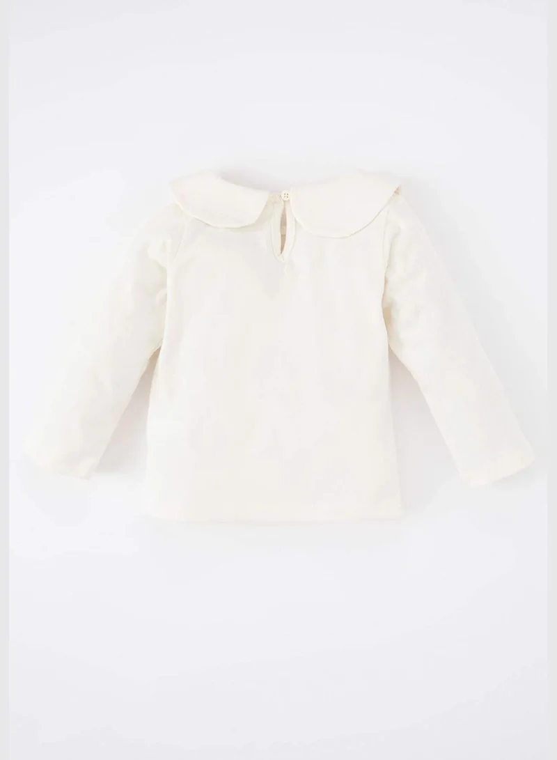 DeFacto New Year BabyGirl Regular Fit Baby Neck Long Sleeve Dress