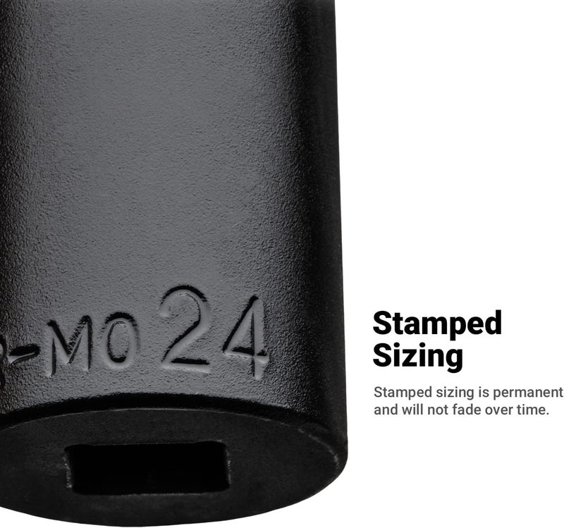 Capri Tools 12 mm Deep Impact Socket, 3/8-Inch Drive, 6-Point, Metric - Image 5