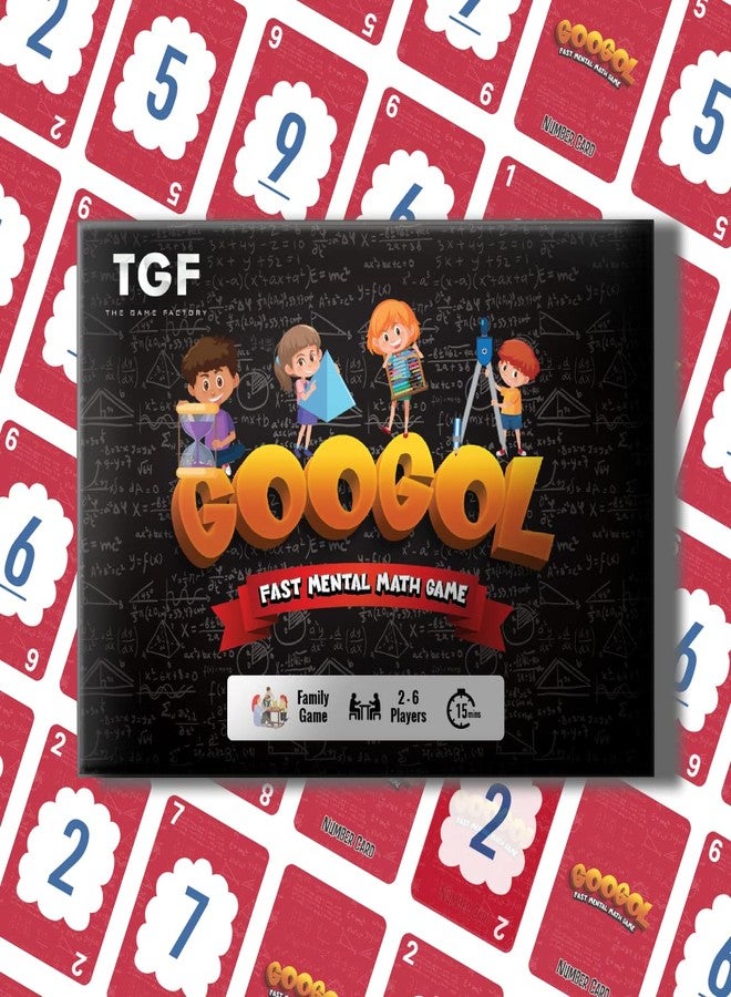 The Game Factory Googol - Fun Educational Math Card Game for Kids & Adults - Age 6 Years & Above - Travel Friendly Packaging - Educational Stem - Fast Mental Math Game - Image 1
