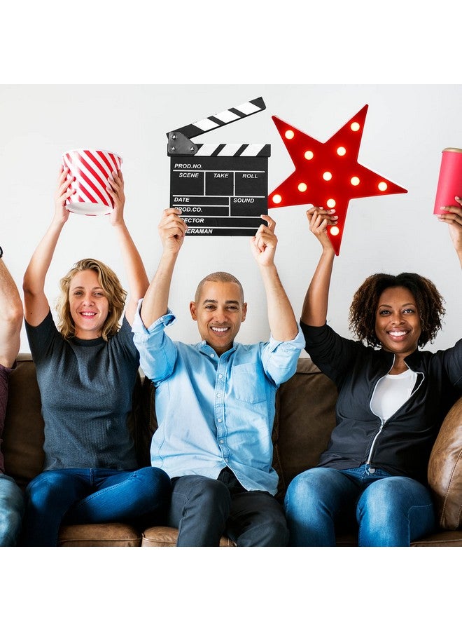 Tuanse Tuanse Movie Theater Decor Film Clapper Board Accessory and Marquee Light LED Star Sign Movie Props for Night Decorations Party Supplies  - Image 5