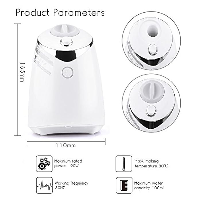 DeMoce Face Mask Maker Facial Mask Machine with 32 Counts Collagen Pills Make Your Own Face Masks Kit Home Automatic DIY Face Mask Maker, Facial Cream Maker Gifts for Women Girls - Image 5