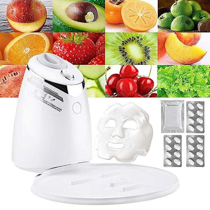 DeMoce Face Mask Maker Facial Mask Machine with 32 Counts Collagen Pills Make Your Own Face Masks Kit Home Automatic DIY Face Mask Maker, Facial Cream Maker Gifts for Women Girls - Image 1