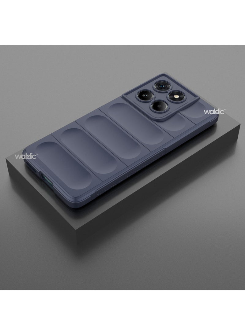 Waldic - Motorola Edge 60 Fusion Premium Case | Premium Silicone Case Cover Designed for Motorola Edge 60 Fusion | Motorola Edge 60 Fusion Case Camera and Drop Protection Thin Protective Back Cover Case for Motorola Edge 60 Fusion - Blue - Image 1