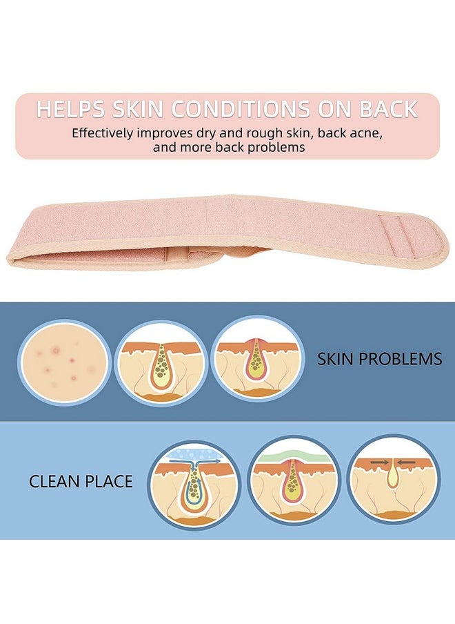 VIPITH - Exfoliating Back Scrubber For Shower3 Pcs Exfoliating Glove For Body Exfoliationbath Scrub Loofah Spongeexfoliating Back Brush Washer For Deep Cleanbath Shower Scrubber For Women - Image 1
