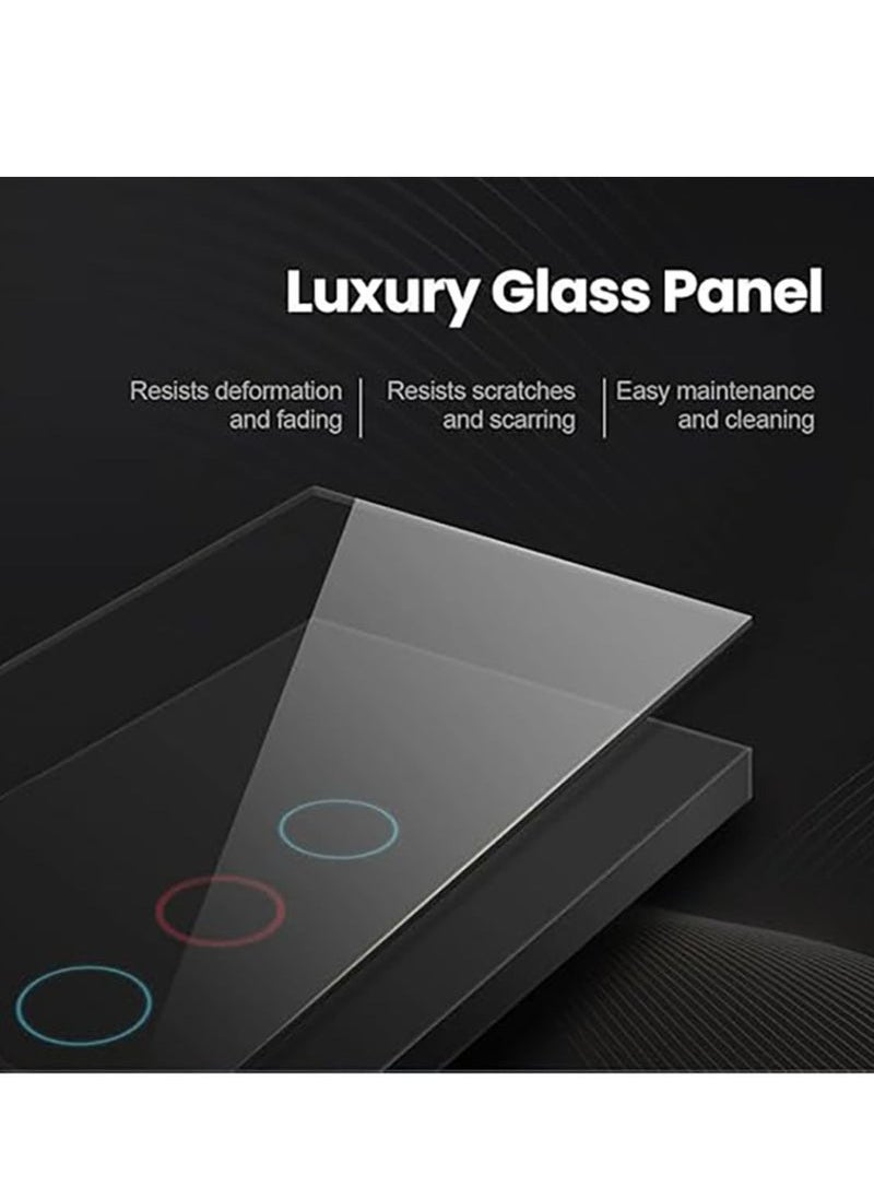 TUYA Tuya Smart WIFI 2 Gang Light Touch Switch Works with Amazon Alexa and Google Home  - Image 2