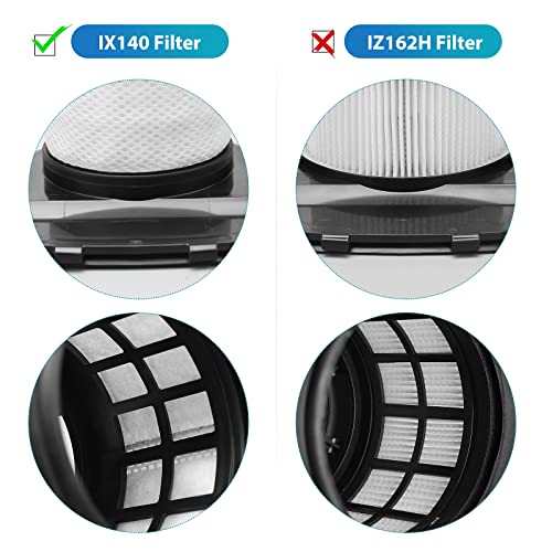 LANROON IX141 Filters Fit for Shark IX141 IX140 IZ140 IX142 IZ140C IZ142 UZ145 IZ141C IX141H WZ140 WZ250 Stick Vacuum, Replace Part 616FJ140 & 617FJ140, 2 Pack Filter 4 Pack Foam & Felt Filter Kit - Image 4