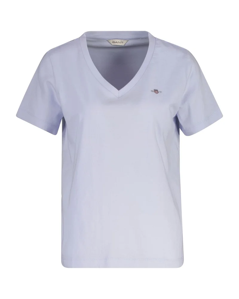 GANT  Regular Shield Short Sleeve V-Neck T-Shirt for Women | Best Price UAE