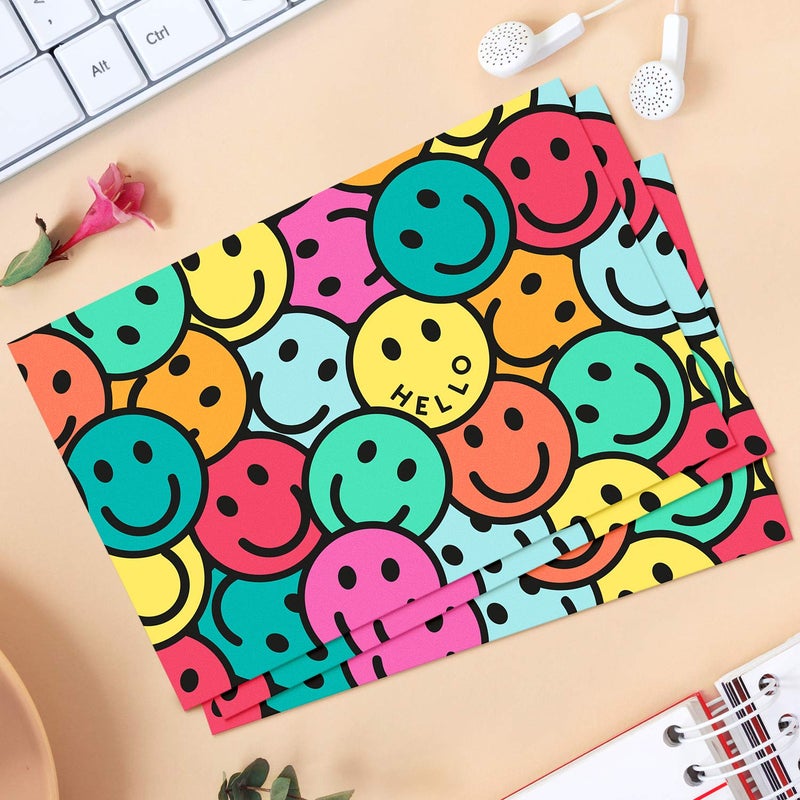 Sweetzer & Orange Hello Postcards Pack (60 Greeting Slips) – 4x6 Gratitude for Kids & Adults, 300gsm Writing Sheets. Blank Greeting Cards, Smiley Face Welcome Letters for Sending Cheerful Wishes - Image 5