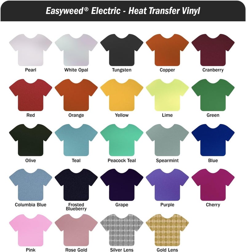 Siser EasyWeed Heat Transfer Vinyl 118 x 5ft Roll Electric Copper  Compatible RomeoJuliet  Other Professional or Craft Cutters  Layerable  CPSIA Certified - Image 5