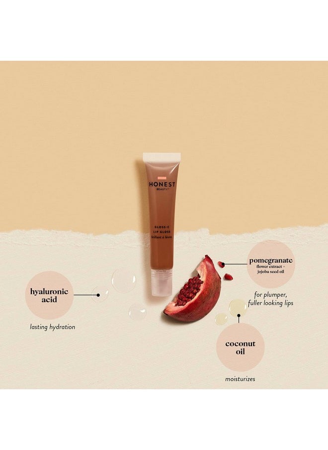 Honest Beauty - Glossc Lip Gloss, Rose Opal With Coconut Oil + Jojoba Seed Oil; Ewg Certified + Dermatologist Tested & Vegan + Cruelty Free ; 0.33 Fl. Oz - Image 1