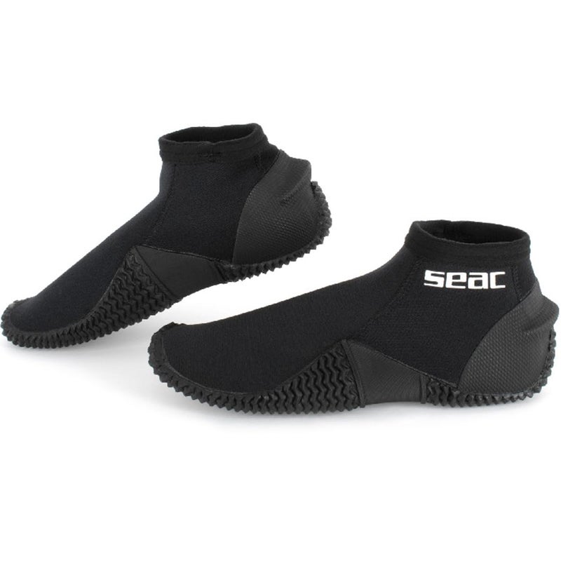 SEAC Tropic, 2 mm Neoprene Diving Boots with Rigid Sole and Heel Protection, Medium - Image 1