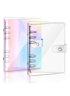 phomemo 2 PCS A5 Rainbow Soft PVC Notebook Binder, Refillable Paper PVC Binder, Loose Leaf Personal Planner Binder, Clear Soft PVC Notebook Cover  - Image 1