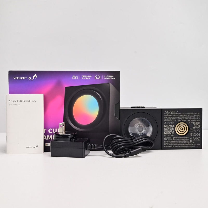 Yeelight RGB Cube Ambient Light for Gaming Desktop, Smart LED Mood Lamp with Music Sync - Image 1