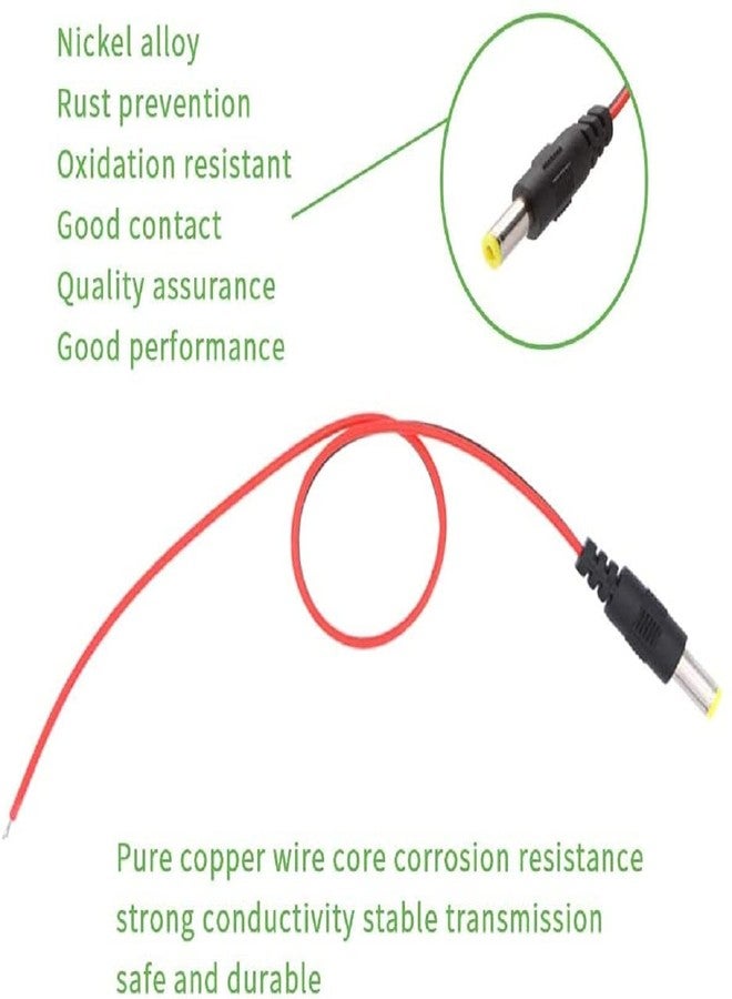 ELECTRA ZONE Premium DC Connector Cable Wire Set Of 20, Black and Red, Gold-Plated Tips - Image 3