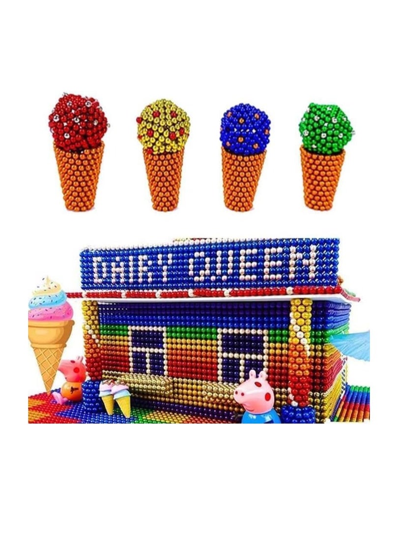 216pcs Dangrani Enterprises Balls Set for Kids Girls Boys Toddlers Age 5-9 Years, New Fashion Educational Balls 6x6 6 Colors 1mm Each - Image 3